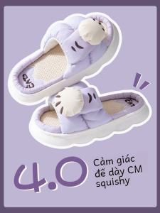 Linen Slippers Spring Autumn Mens Indoor Home No Odor Cotton Linen Home Shoes Sweat Absorbent EVA Bottom Casual Style