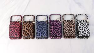 PU Leather Phone Case for Samsung Galaxy S26 S25 S24 S23 S22 S21 S20FE Ultra with Card Holder Stand Fashion Leopard Print Cover