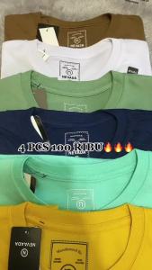 Kaos Distro Pria Paket 4 PCS 100RB – Motif Keren Kekinian + BONUS Stiker & Gantungan Kunci GRATIS