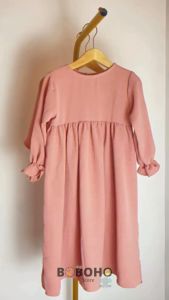 BOBOHO - GAMIS ANAK PEREMPUAN MALDINA CRINGKLE / BAJU MUSLIMAH LOKAL ANAK KEKINIAN