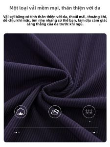 MiiOW | Đồ ngủ lụa băng mềm mại thoải mái cho nữ mùa hè 2025 Đồ ngủ dài tay cổ tròn có đệm ngực Thiết kế đơn giản thoáng khí