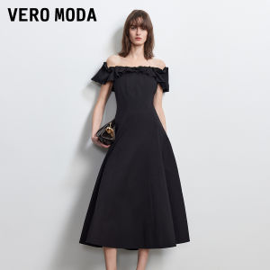 Vero Moda | Off-shoulder Ruffled A-line Long Dress