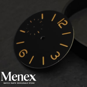 Menex 37mm Watch Dial Fit ETA 6497 ST3600 Hand Winding Small Second Sub-dial at 9 Luminous Numerals Multi Colors Watch Parts