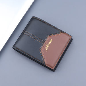 JOLIZEON Short Wallet Integrated Card Holder with Zipper Coin Purse Trendy Leather Bifold Money Clip for Men And Women