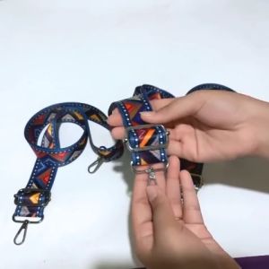 Tali Tas Selempang Polykatun Lebar 4cm Panjang 120cm GHL Strap Pelangi