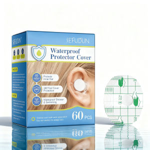 Bath protection for ears -60 waterproof earmuffs - soft and comfortable disposable PE material suitable for swimming showerin