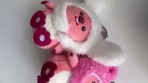 Cute Keychain Cartoon Plush Little Beaver Detachable Hat Stuffed Doll Toys Pendant Bag Decoration Gifts