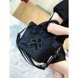 New 2024 Womens Canvas Handbag Oxford Cloth Wide Shoulder Strap Crossbody Bag Waterproof Leisure Single Shoulder Bag Tote Bag