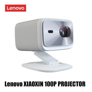 Lenovo Xiaoxin 100P Projector 1300 ANSI Auto Focus Keystone Correction Wifi6 Smart Home Theater 360 PTZ Support 4K Portable Projector