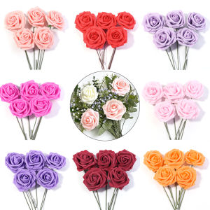 PE Foam Artificial Flowers Home Vase Table Wedding Accessories DIY Gift Scrapbook Bubble Holiday Party Garland Decor