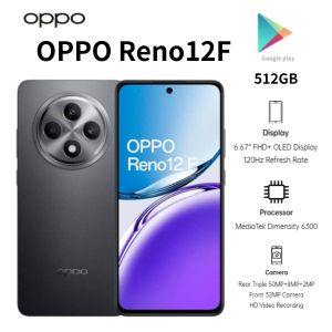 OPPO | The 2026 Global Edition OPPO Reno12 F Features a 6.67-inch HD Display a Long-Lasting Battery and 512GB of Storage.