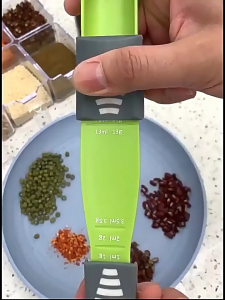 AKEZ Sendok Takar Geser 2 Sisi Sliding Measure Sendok Ukur Penakar Bumbu Baking Masak Gula Dapur Spoon