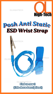 O&L HighTech - POSH wrist strap / Posh Anti Static ESD Wrist Strap Blue Color