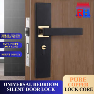 Door knobs For Main Door House Main door lock set Aluminium Alloy Mute Interior Door Handle Locks Set Lock Doorknob Bedroom Door Lock Main Door lock Door knob