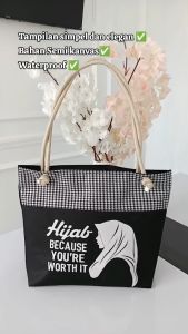 NISA GALLERI Tas Wanita Terbaru Tote Bag Tali Sumbu Tas Wanita Jinjing Totebag Hijab Muslimah