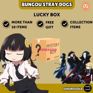 Bungou Stray Dogs Gift Box Anime Lucky Box Anime Gift Box Bungou Surprise Box Bungou Stray Dogs Keychain Stickers