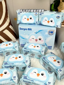 DEEYEO Wet Tissue Paper Towels Tisu Basah Tandas Tisu Poket Mini Tebal