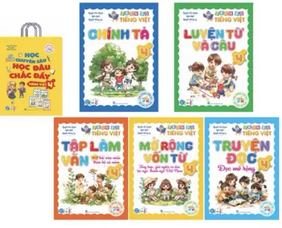 SÁCH - [ Lớp 4 ] - Kết nối tri thức - ( Bộ 5 quyển ): Trọn bộ Tiếng Việt 4