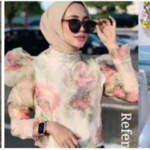 TM 5895 Blouse Rose puff top import