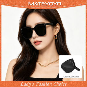 MATEYOYO Foldable Sunglasses Fashion Large Frame Sunglasses UV400 Protection Polarized Sunglasses Eyes Protection Eyewear Sun Glasses For Men Women Driving Hiking