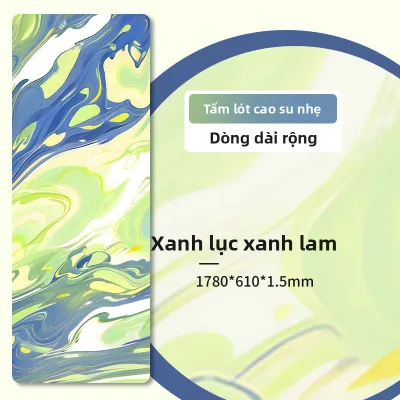 Thảm Yoga Chống Trượt Từ Cao Su Thiên Nhiên Có Thể Giặt Máy và Dễ Mang Đi