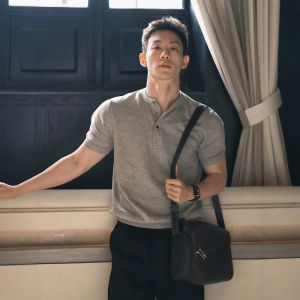 Áo Thun Polo Tay Ngắn Kiểu Mỹ Dành Cho Nam Mùa Hè Vai Vừa Vặn Cổ Polo Henry Chất Liệu Polyester Thường Ngày