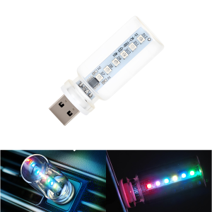 KEVANLY | RGB Touch Dimming USB LED Filament Glass Bulb 5V Retro Edison Bulb Night Light Car Decoration Incandescent Eye Protection Light