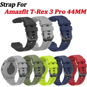 Silicone Strap for Amazfit T-Rex3 Pro 44MM Smart Watch Strap Watchband For T-Rex3 Pro 44MM Smart Watch Sport Band Bracelet