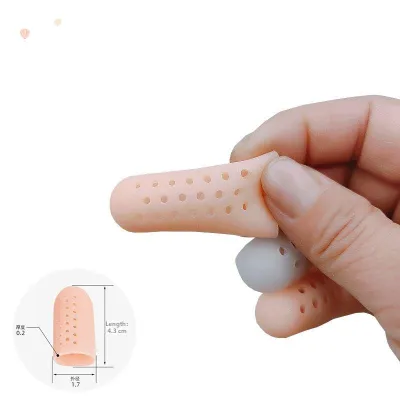 New Silicon Finger Protection Covers for Work Anti-Slip Wear-Resistant Thumb Tips Hand Protection Gear for Office Use