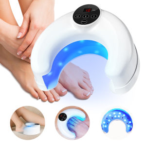 Wireless Hand Foot Nail Nail Fungus Laser Device Toenail Fungus Treatment Lamp Infrared Blue Light Anti Fungal Laser Nail Lamp