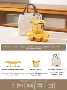 Microwave-Safe Compartmentalized Bento Box