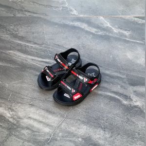 เสื้อผ้าแตะเด็กผู้ชาย Soles PVC Non-Slip นุ่ม Cartoon letter shoelaces เวทมนตร์ Velcro