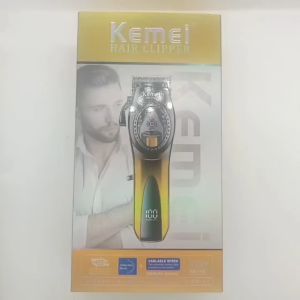 kemei Original Hair Clipper Electric Hair Clipper with 9000RPM Magnetic Motor Hair Trimmer DLC Blade Professional Hair Shear with Digital Display