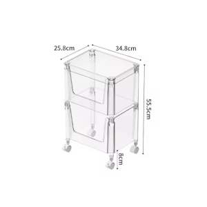 Trolley Storage Living Room Kitchen Office Floor Pulley Storage Rack Simple Bookcase