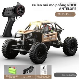 Xe Điều Khiển Từ Xa Leo Núi 4 Bánh 1/18 Mô Hình Xe Tải Điện Đồ Chơi Cho Trẻ Em Bánh Xe Lớn RTR 14 Tuổi Trở Lên