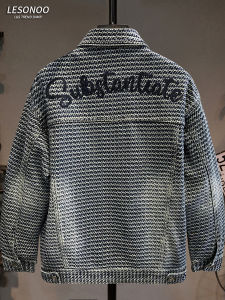 LIANSENNIAO | Stylish Embroidery Denim Jacket Male Versatile Fashion