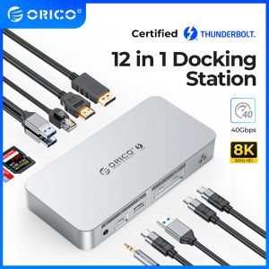 Windows cho Macbook Mac Windows cho HTC Thunderbolt 4 [được chứng nhận] trạm nối Loại C để HDMI Tương thích với bộ chuyển đổi 8K 30Hz USB 3.2 Gen2 Bộ chia Hub