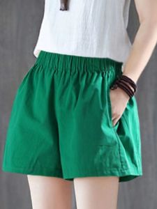 Loose Casual Wide Leg Short Pants Womens Summer High Waist Sports Hot Pants Outerwear plus Size Comfortable Breathable Shorts