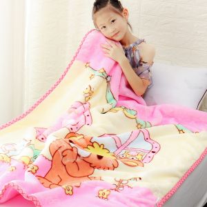 Infant Children Small Blanket Double-Layer Thickened Autumn and Winter Baby Cloud Blanket Kindergarten Nap Knee Blanket Baby Quilt