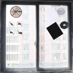 Anti Fly Mosquito Net Window Screen Mesh Adhesive Mosquito Insect Flying Bug Net Curtains for Kitchen Windows Home Protector