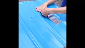 Waterproof for 50 years Aluminum Foil Butyl Tape Super Fix Repair Wall Crack Waterproof Tape For Roof Repair Pipeline Leakage Stop Sticker Repair Crack for Instant Watertight Seal for Roofs and GuttersRubber Tape Self Adhesive Waterproof