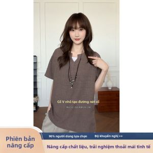 JIARONG | Áo Thun V-Neck Nhẹ Lenzing Tencel