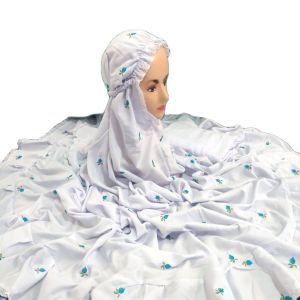 (COD) Mukena Dewasa Model Potongan Motif Seribu Bunga Tulip Cantik Bahan Adem