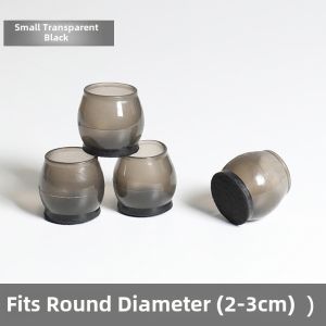 Thickened Silicone Table Chair Leg Covers Quiet Non-Slip Stool Desk Leg Protection Pad Modern Simple Style Home Fabric Accessories