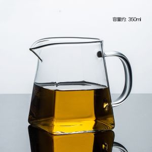 Wooden Handle Glass Fair Cup Tea Strainer All in One Set Japanese-Style Thickened Heat Resistant Kung Fu Tea Teaware Tea Pitcher Filter Tea Separator