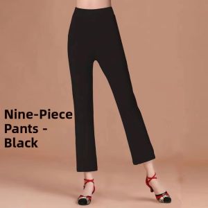 High Waist Modal Dance Pants Womens Yoga Long Trousers Micro Flared Shape Training Fitness Sports Square Dancing Trousers
