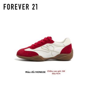 Forever 21 | Giày Thể Thao Đế Dày Đa Năng Da Đỏ Thời Trang