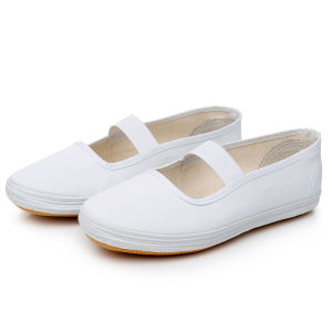 [In Stock] JK Shoes Easiest for Match College Japanese Style Lightweight Flat Nurse Cloth Shoes New Arrival round Toe Indoor Shoes Flats