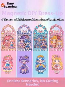 SHIGUANGXUE | Princess Dress-up DIY Magnetic Stickers Fridge Magnet