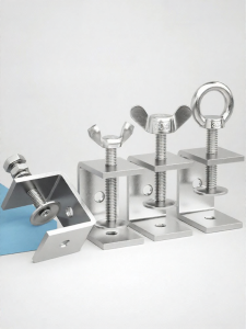 GUWANJI | Stainless Steel Pipe Clamp U-shaped C-shaped Square Tube Fixing Clamp